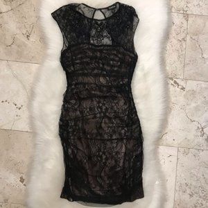 Bebe black lace dress size XS